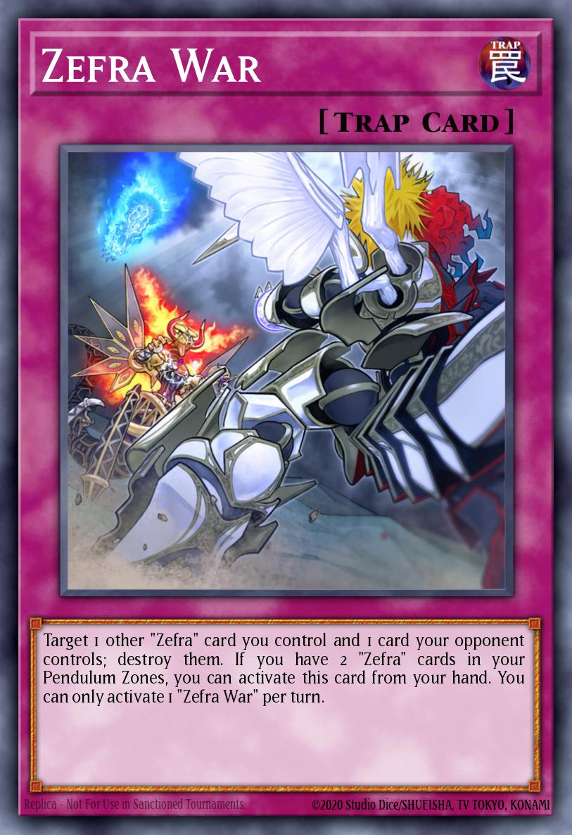 Zefra War Yu-Gi-Oh card