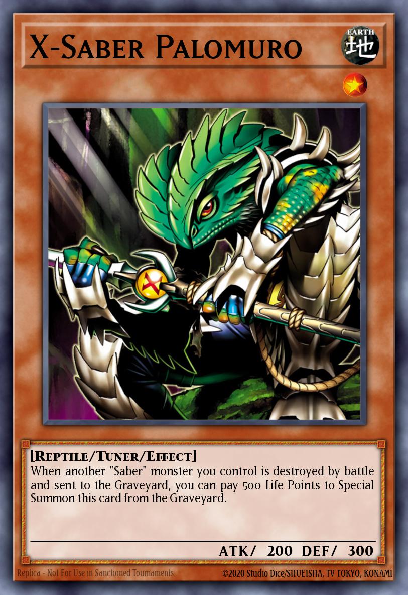 X-Saber Palomuro Yu-Gi-Oh card