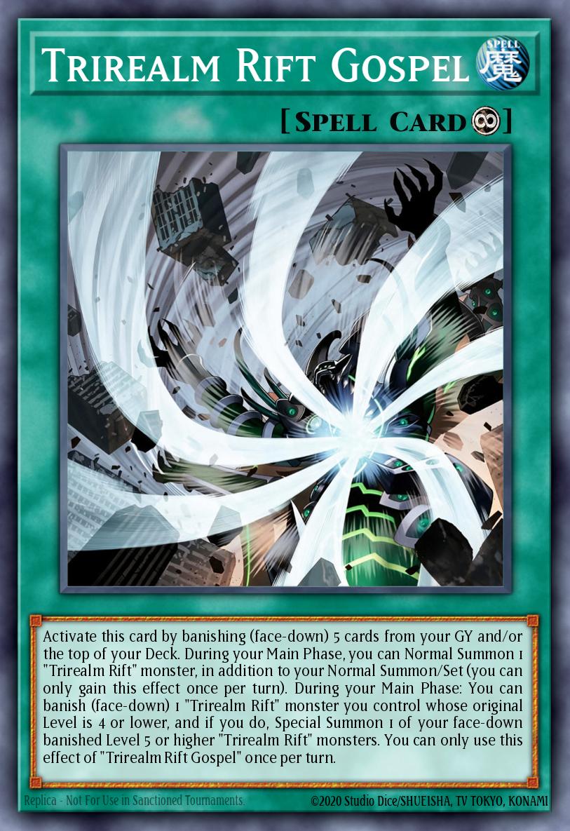 Trirealm Rift Gospel Yu-Gi-Oh card