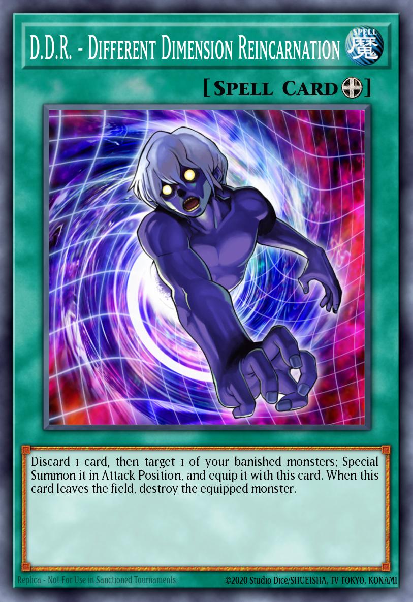 D.D.R. - Different Dimension Reincarnation Yu-Gi-Oh card