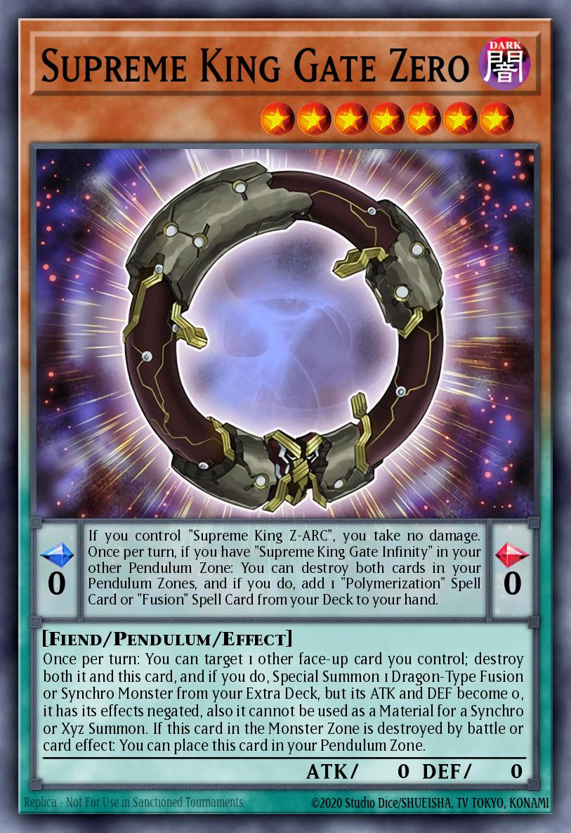Supreme King Gate Zero Yu-Gi-Oh card