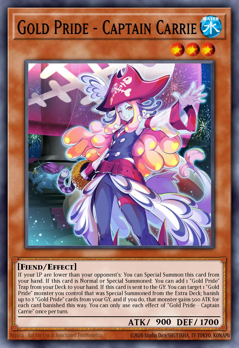 Gold Pride - Captain Carrie Yu-Gi-Oh card
