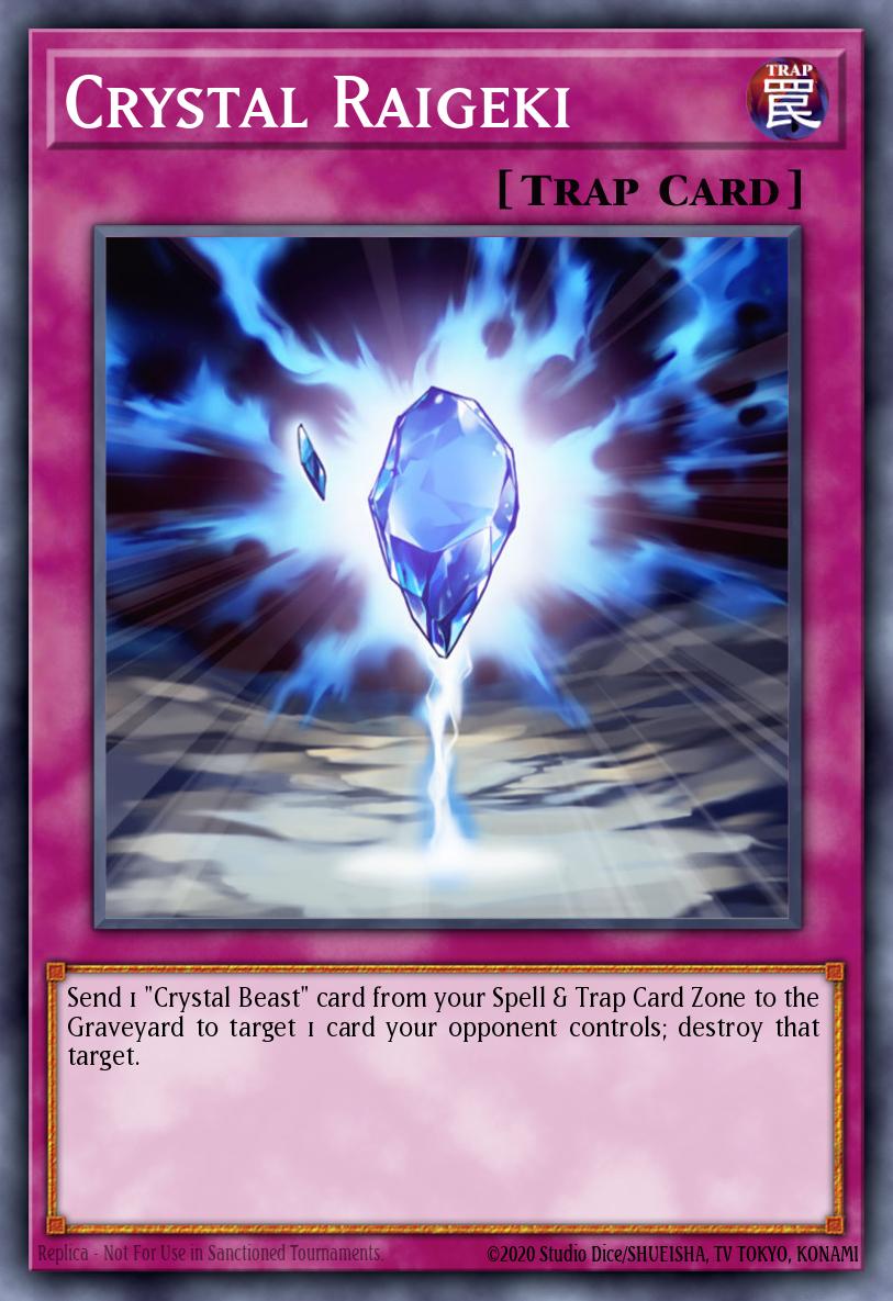 Crystal Raigeki Yu-Gi-Oh card