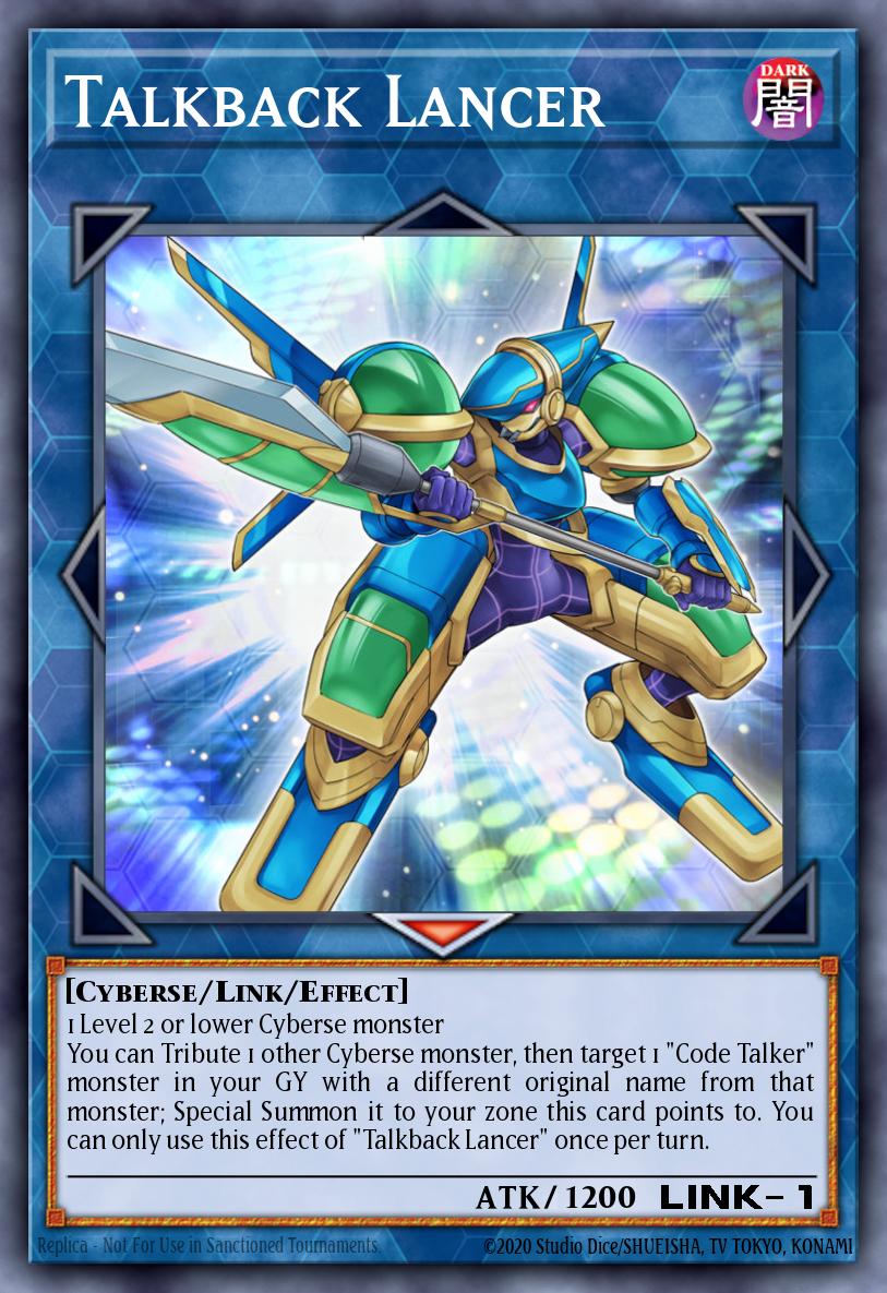 Talkback Lancer Yu-Gi-Oh card