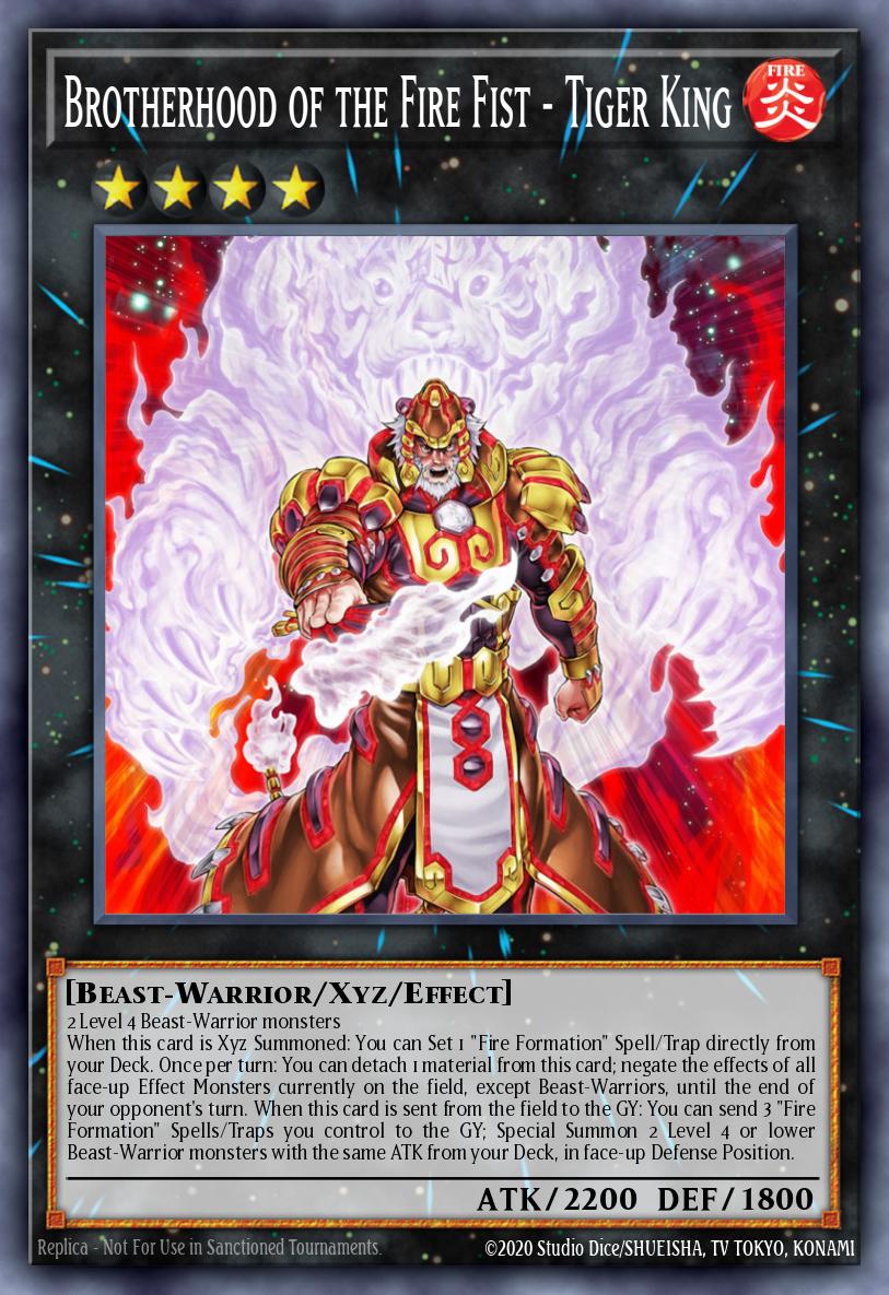 Brotherhood of the Fire Fist - Tiger King Yu-Gi-Oh card