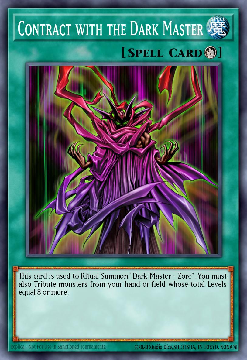 Contract with the Dark Master Yu-Gi-Oh card