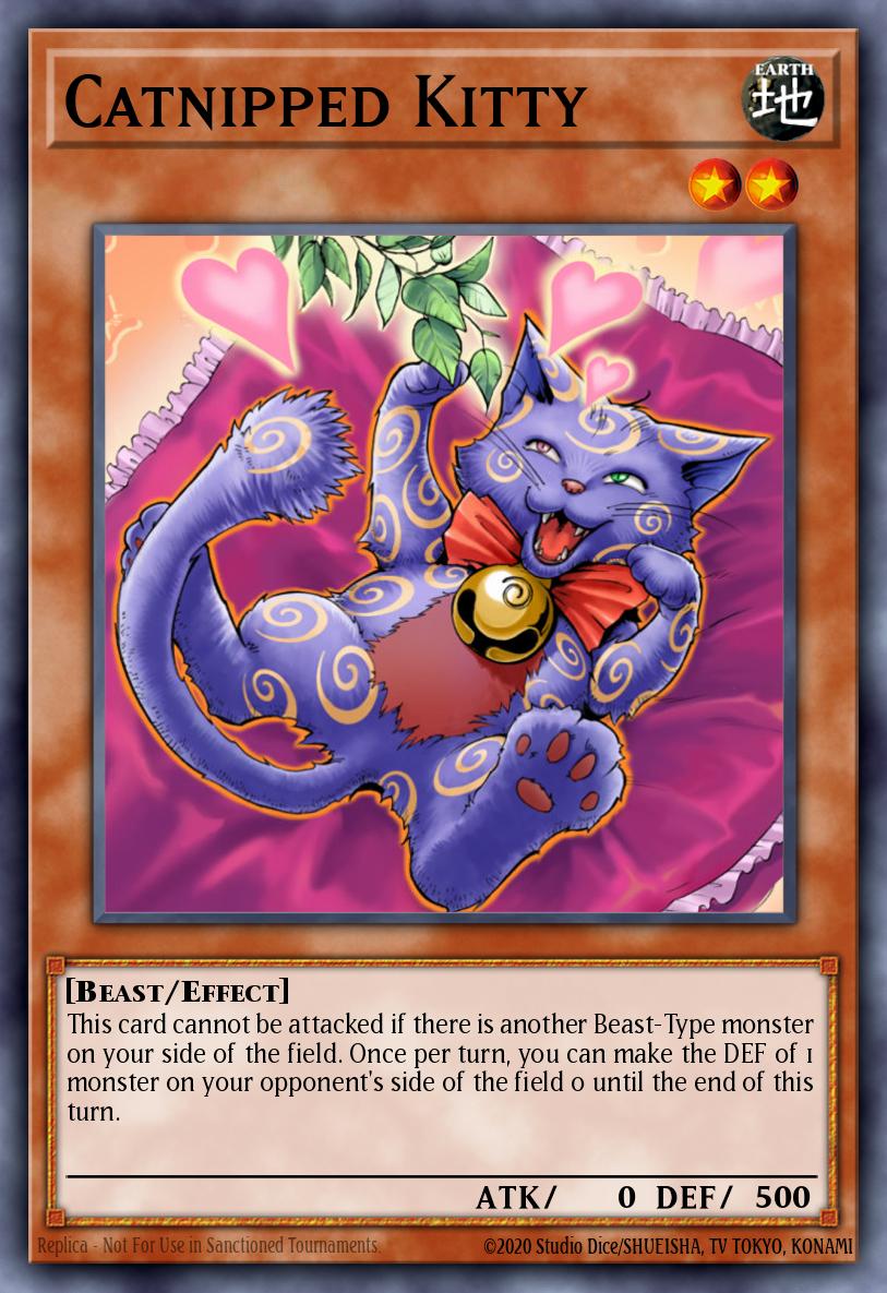 Catnipped Kitty Yu-Gi-Oh card