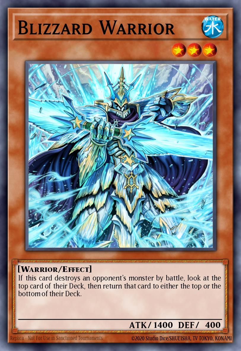 Blizzard Warrior Yu-Gi-Oh card