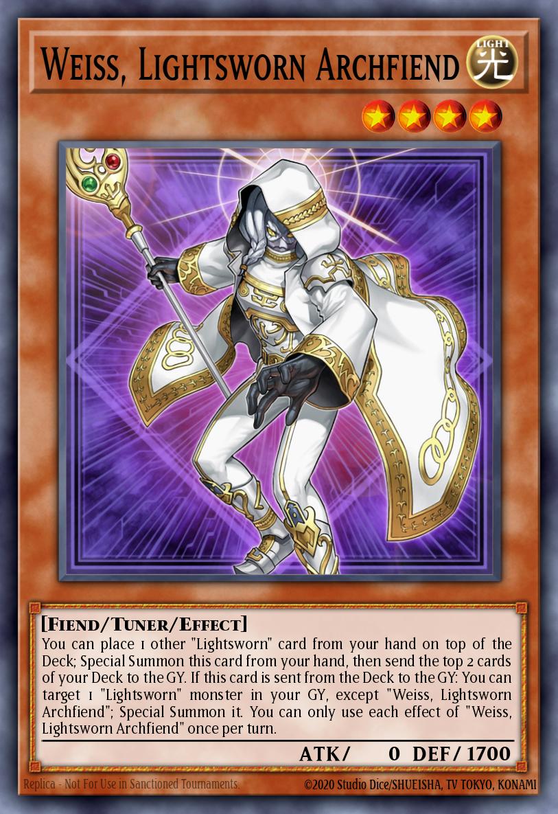 Weiss, Lightsworn Archfiend Yu-Gi-Oh card