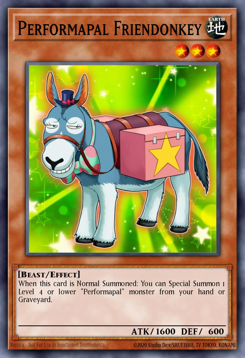 Performapal Friendonkey Yu-Gi-Oh card