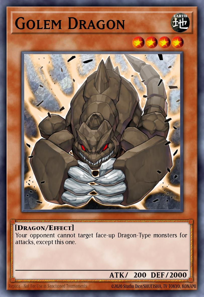 Golem Dragon Yu-Gi-Oh card