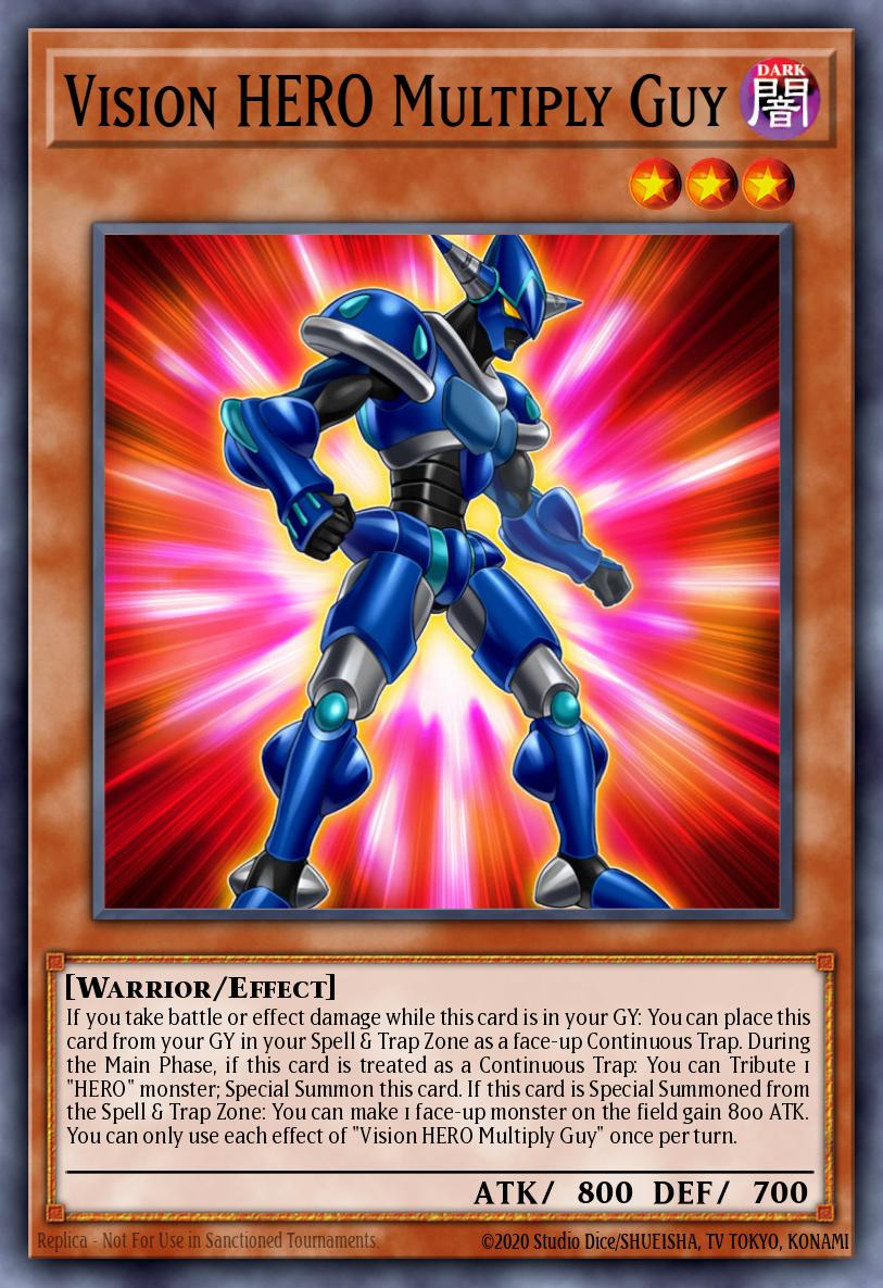 Vision HERO Multiply Guy Yu-Gi-Oh card