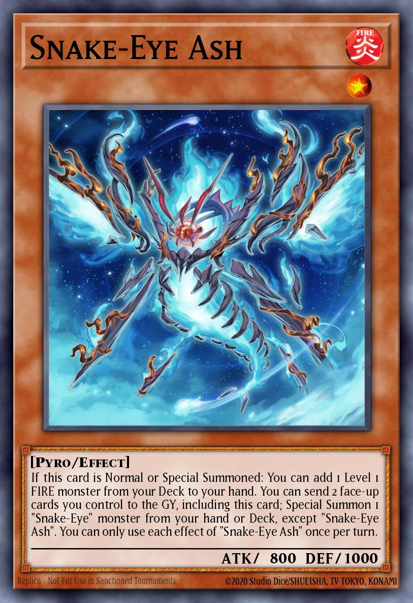 Snake-Eye Ash Yu-Gi-Oh card