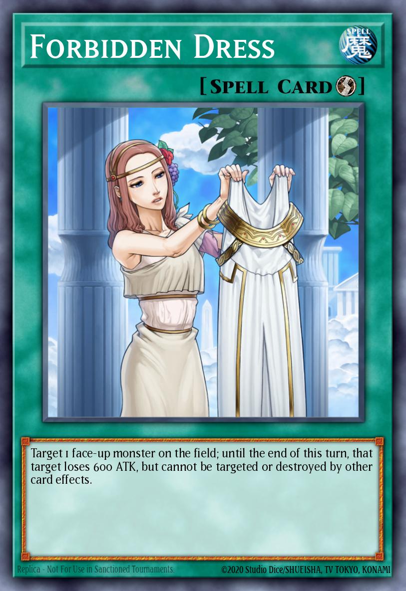 Forbidden Dress Yu-Gi-Oh card