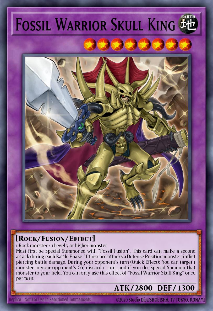 Fossil Warrior Skull King Yu-Gi-Oh card