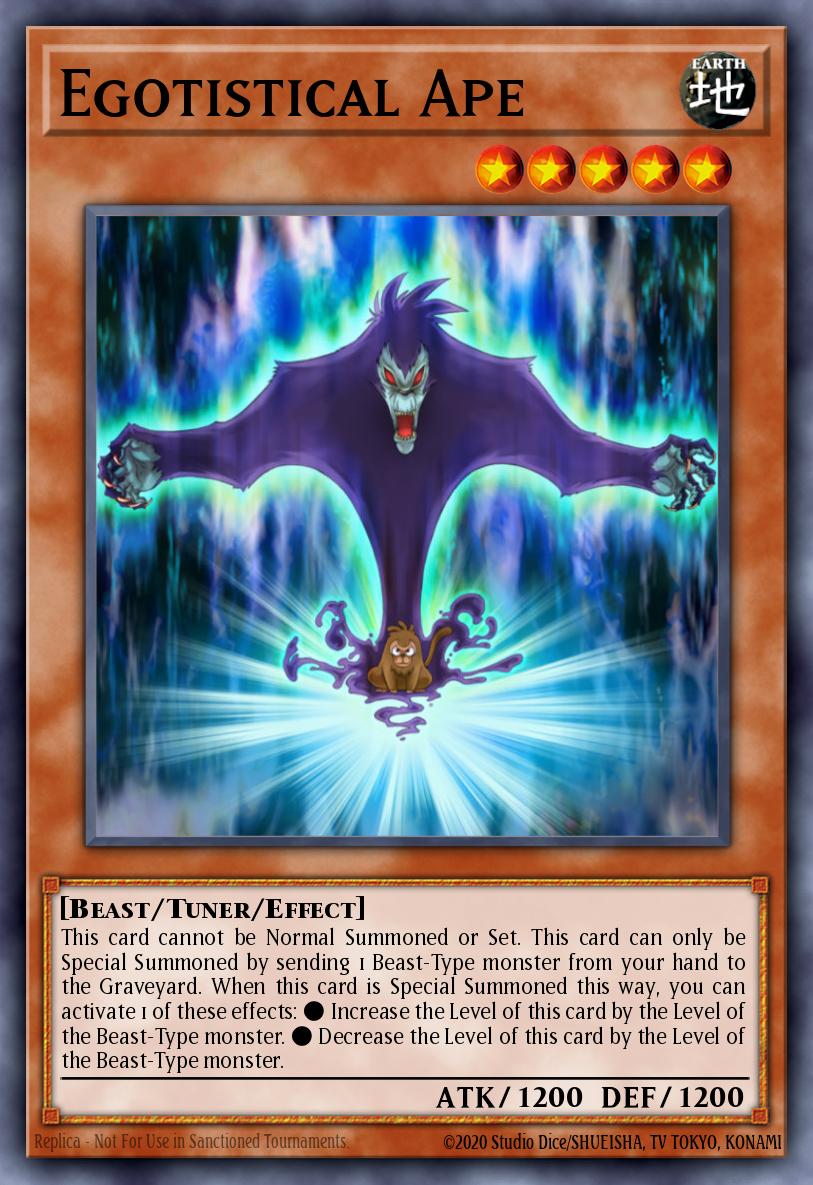 Egotistical Ape Yu-Gi-Oh card