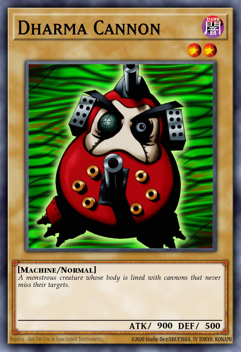 Dharma Cannon Yu-Gi-Oh card
