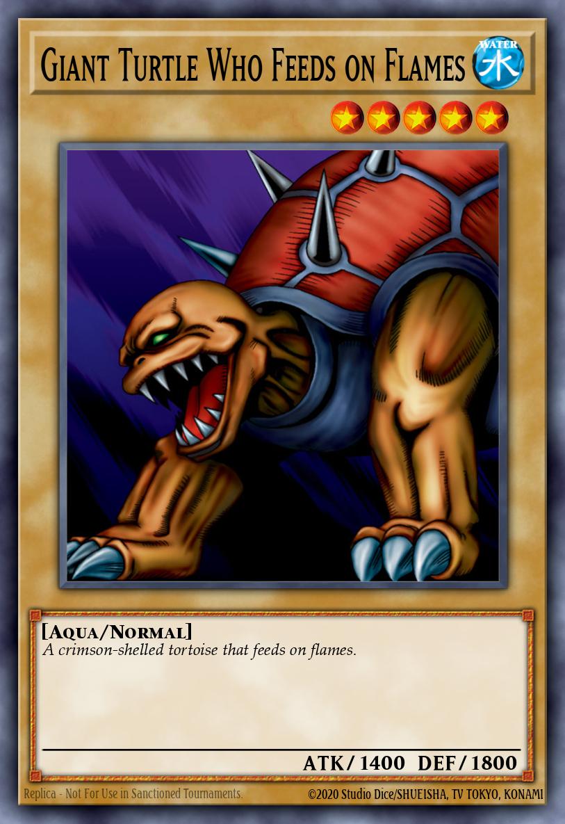 Giant Turtle Who Feeds on Flames Yu-Gi-Oh card