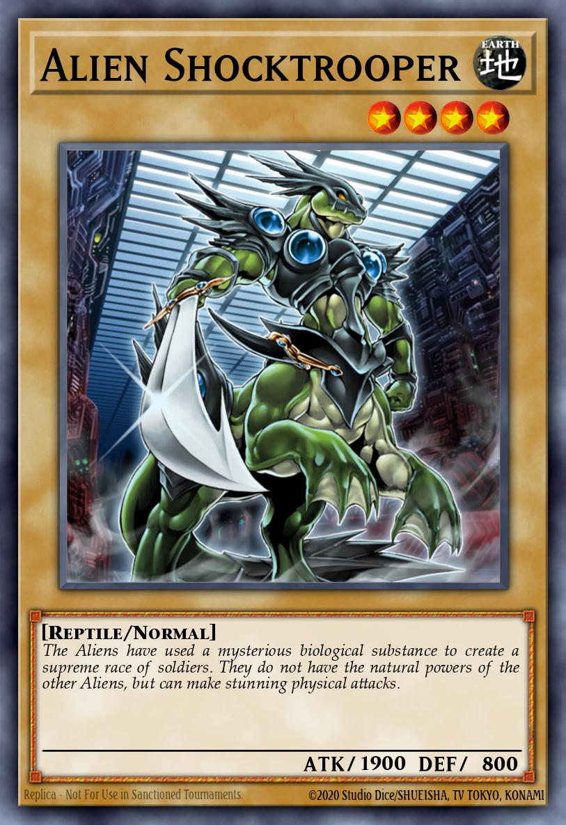 Alien Shocktrooper Yu-Gi-Oh card