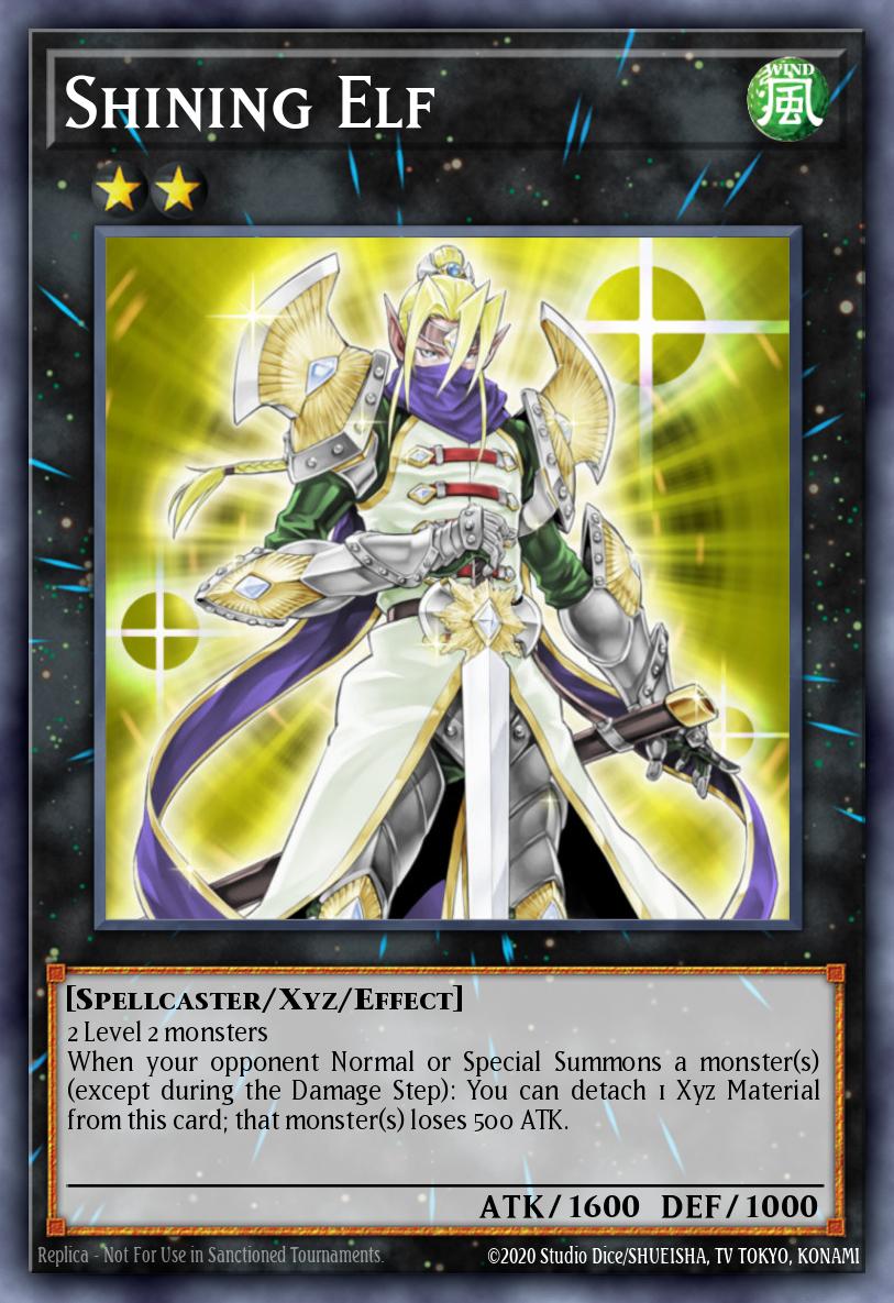 Shining Elf Yu-Gi-Oh card