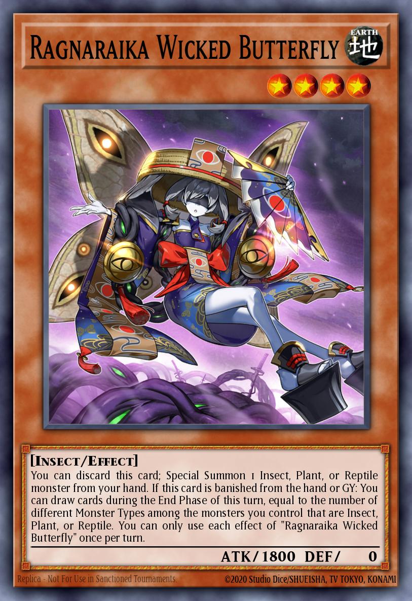 Ragnaraika Wicked Butterfly Yu-Gi-Oh card