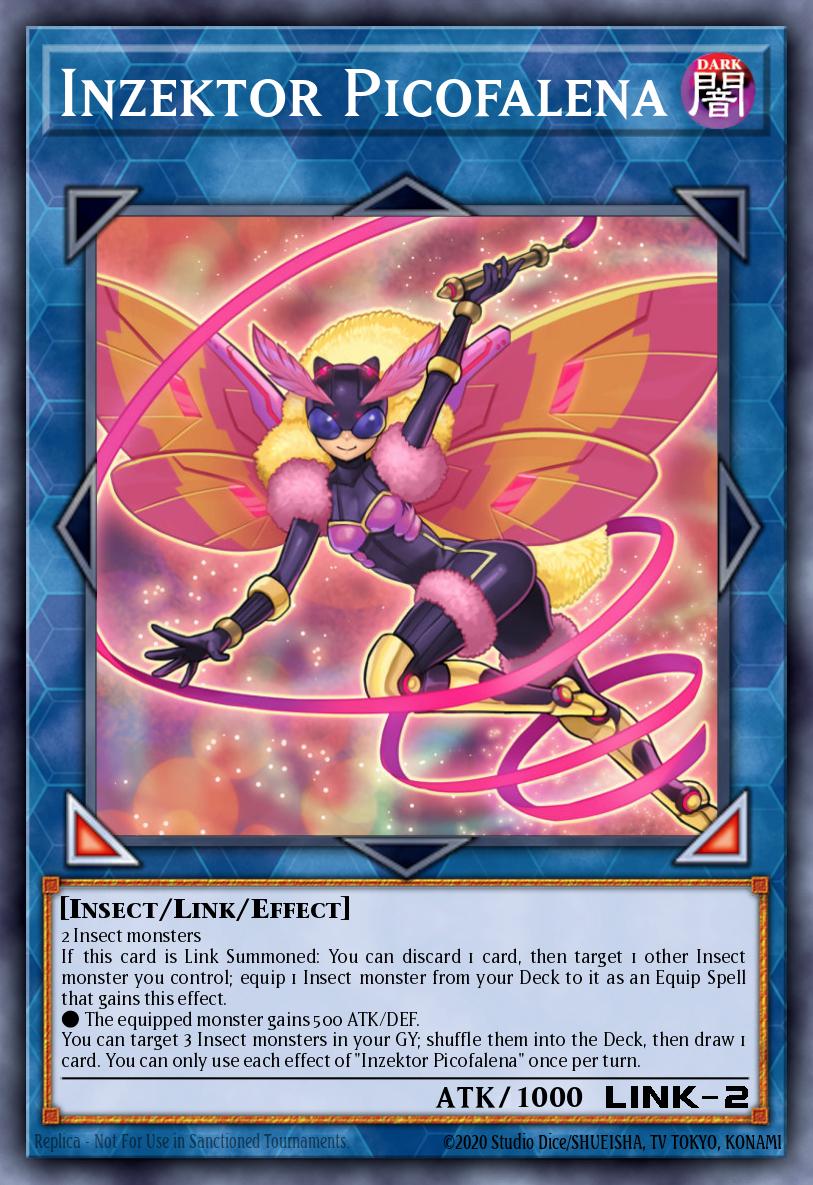 Inzektor Picofalena Yu-Gi-Oh card