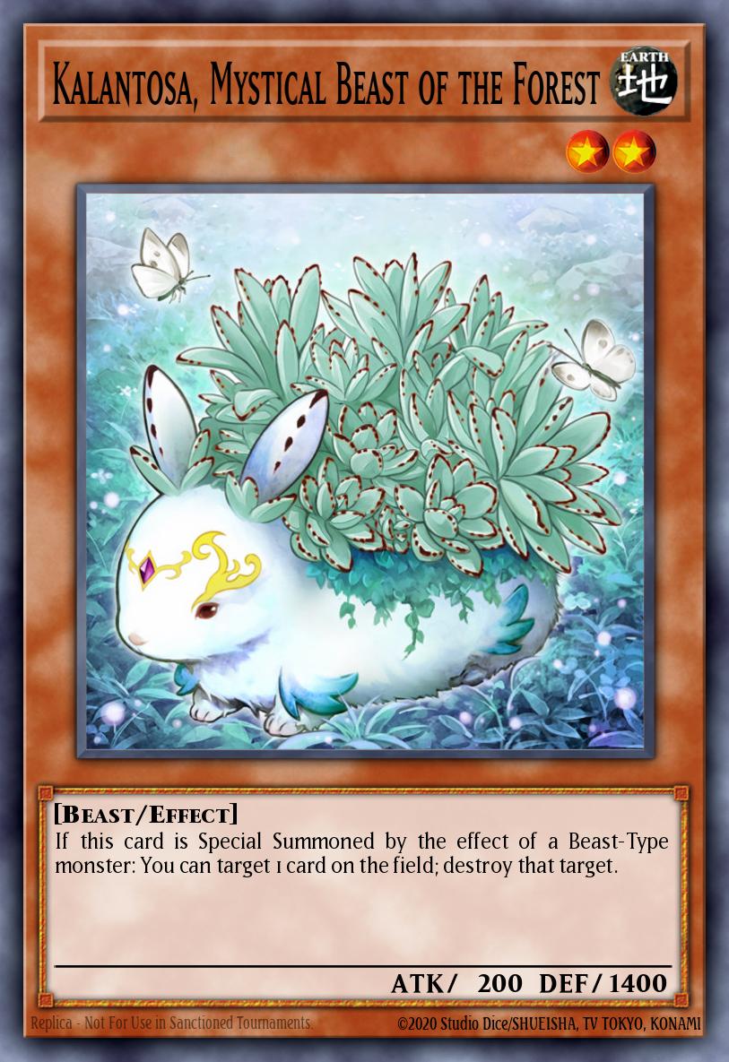 Kalantosa, Mystical Beast of the Forest Yu-Gi-Oh card