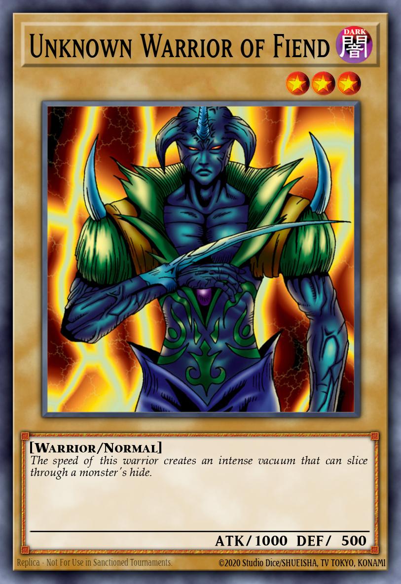 Unknown Warrior of Fiend Yu-Gi-Oh card