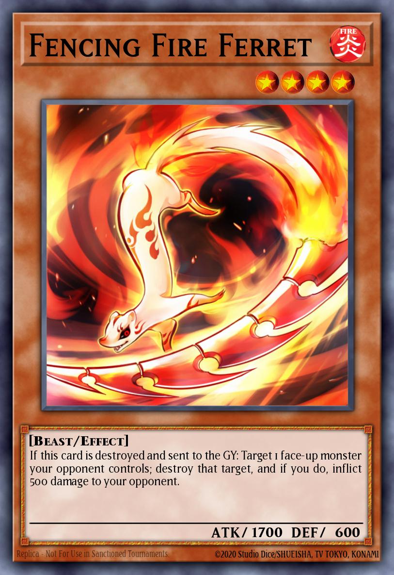 Fencing Fire Ferret Yu-Gi-Oh card