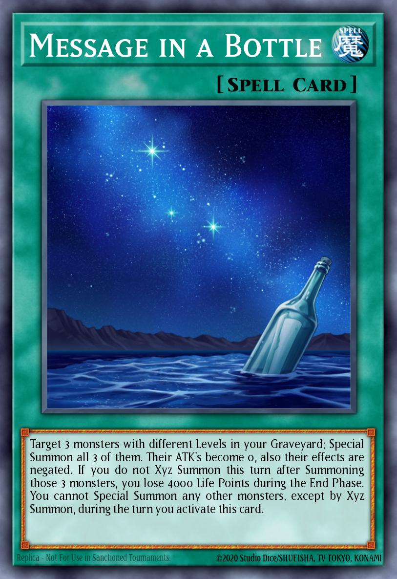 Message in a Bottle Yu-Gi-Oh card