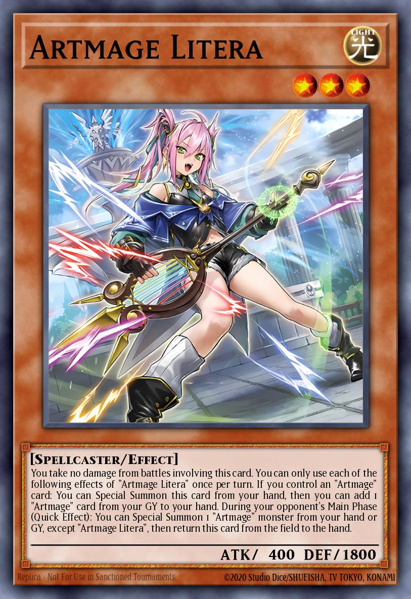Artmage Litera Yu-Gi-Oh card