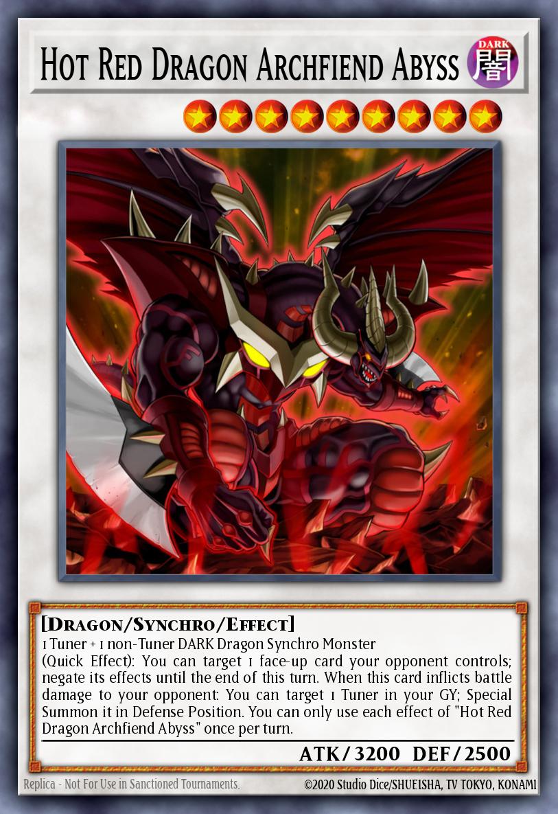 Hot Red Dragon Archfiend Abyss Yu-Gi-Oh card