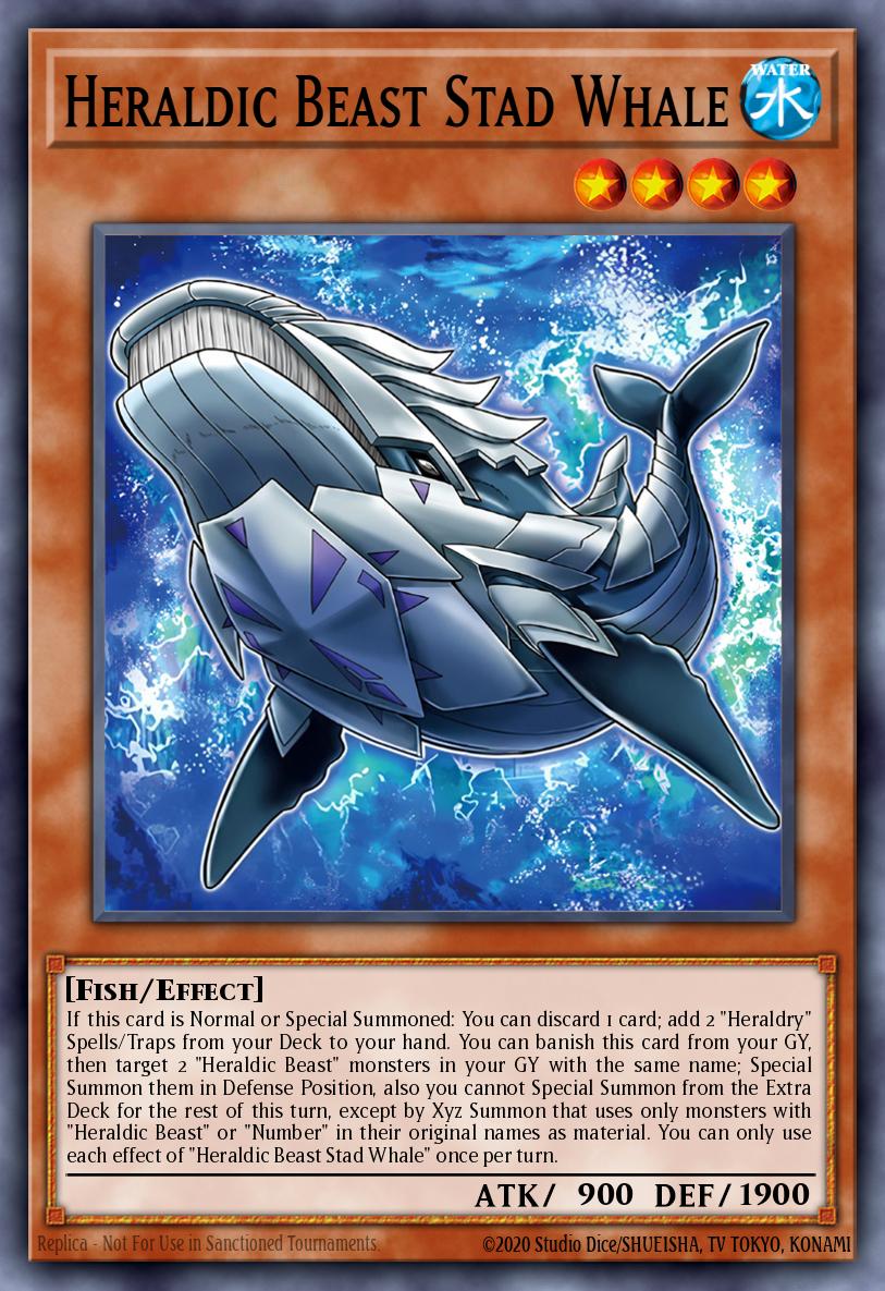 Heraldic Beast Stad Whale Yu-Gi-Oh card