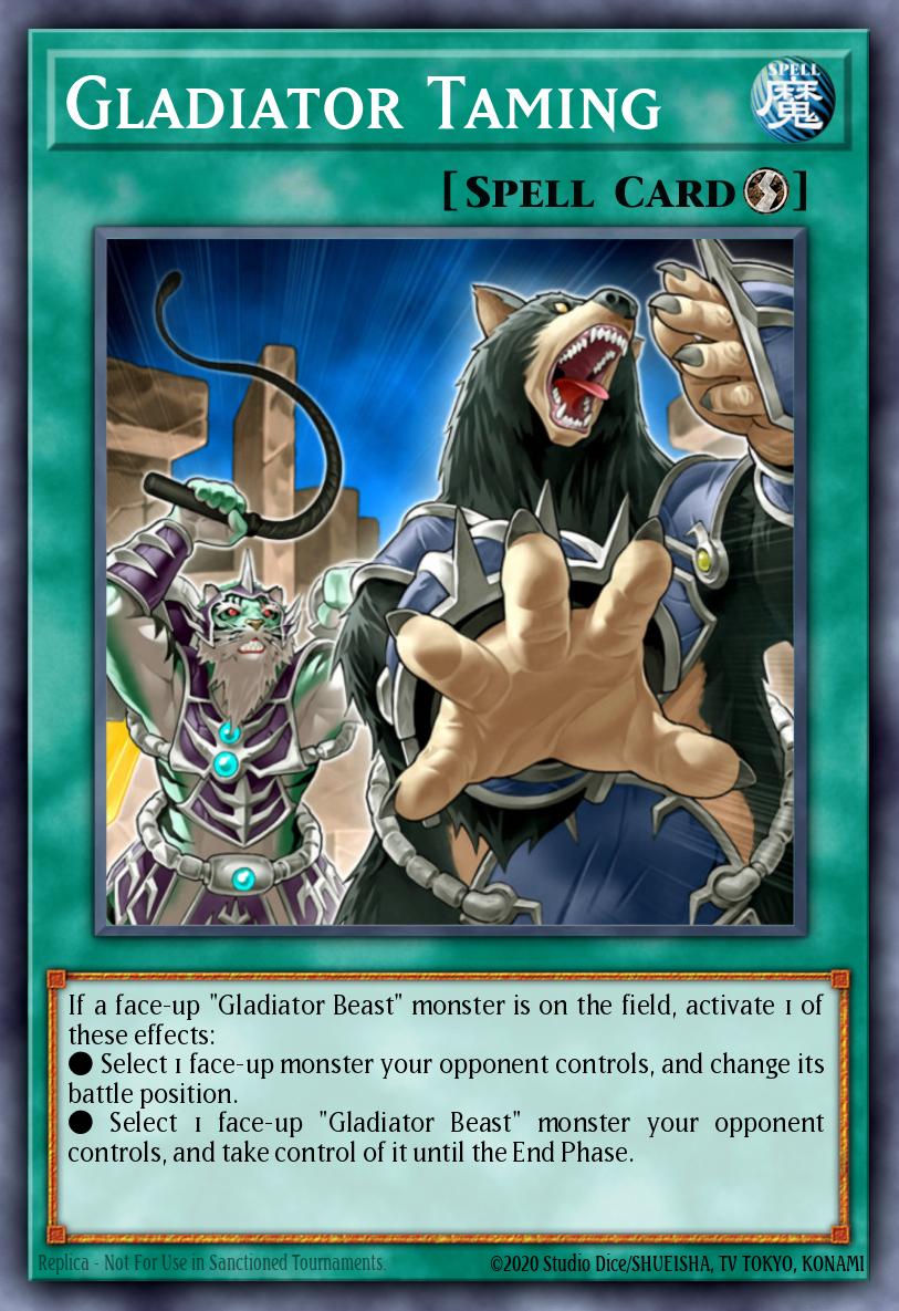 Gladiator Taming Yu-Gi-Oh card