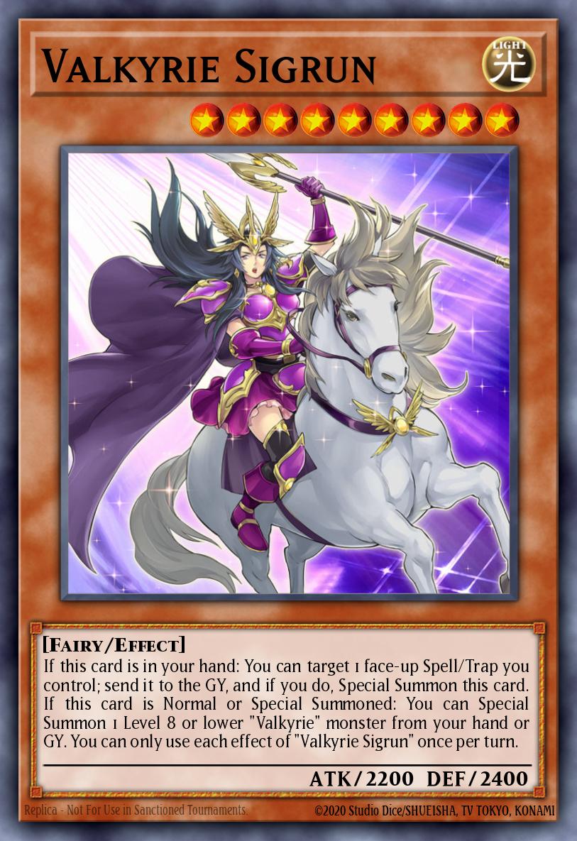 Valkyrie Sigrun Yu-Gi-Oh card