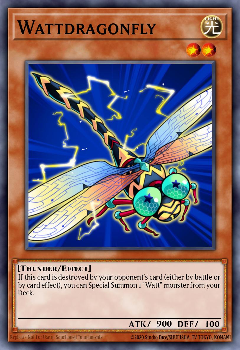 Wattdragonfly Yu-Gi-Oh card