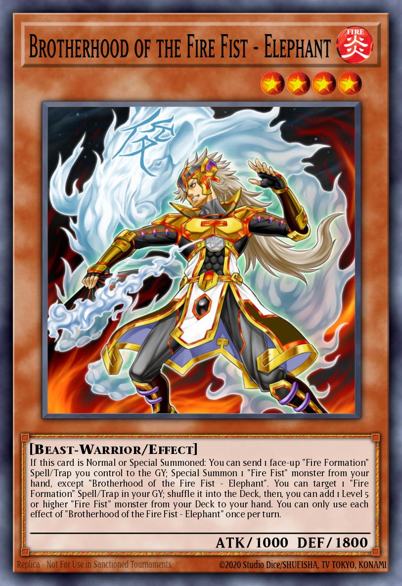 Brotherhood of the Fire Fist - Elephant Yu-Gi-Oh card