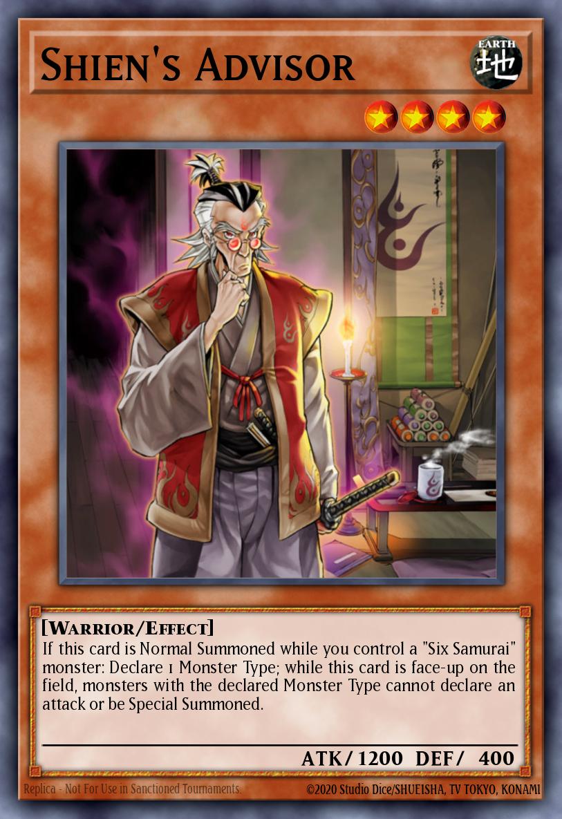 Shien's Advisor Yu-Gi-Oh card