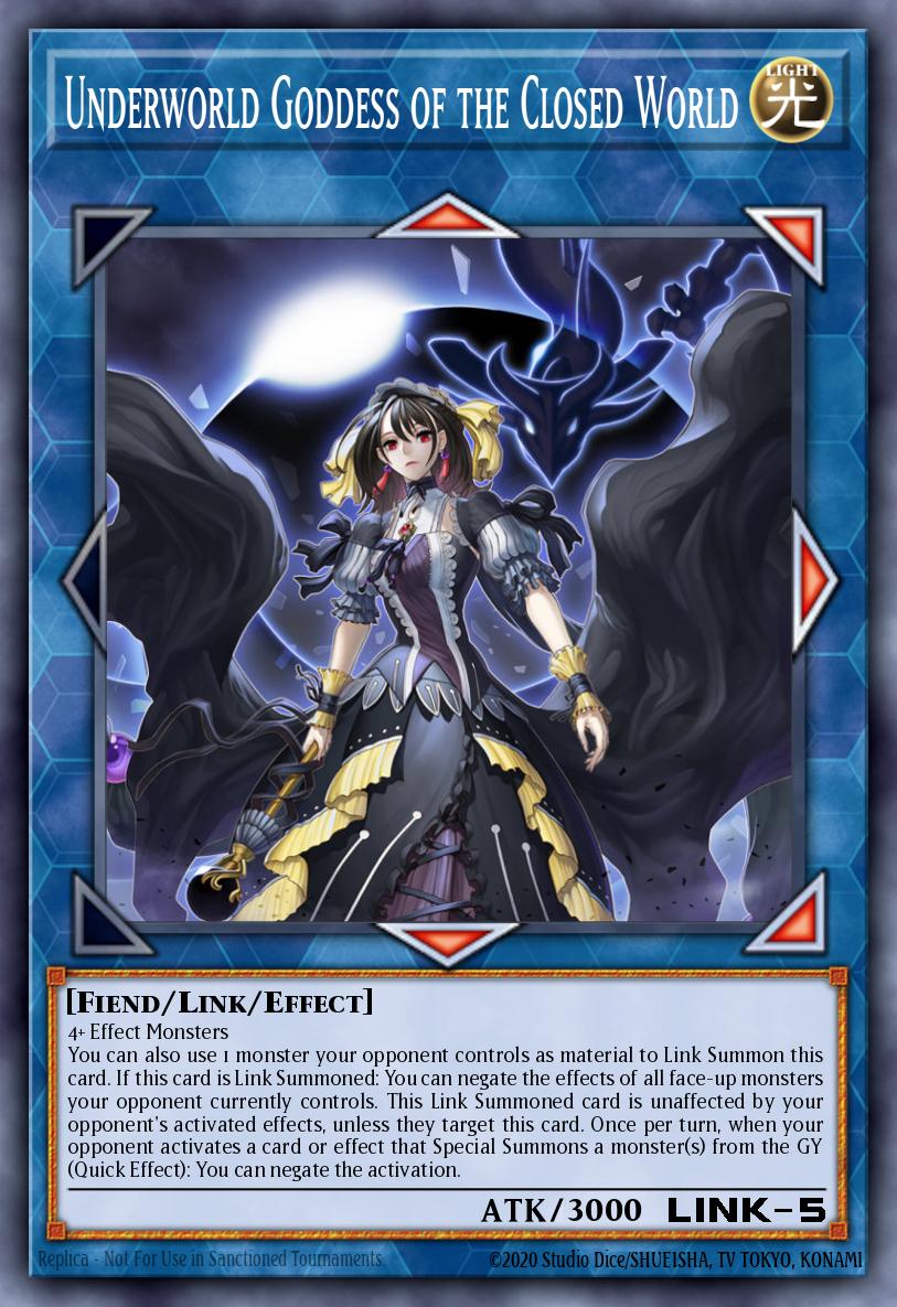 Underworld Goddess of the Closed World Yu-Gi-Oh card