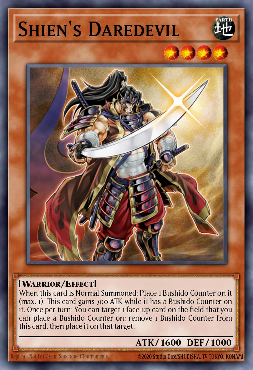 Shien's Daredevil Yu-Gi-Oh card