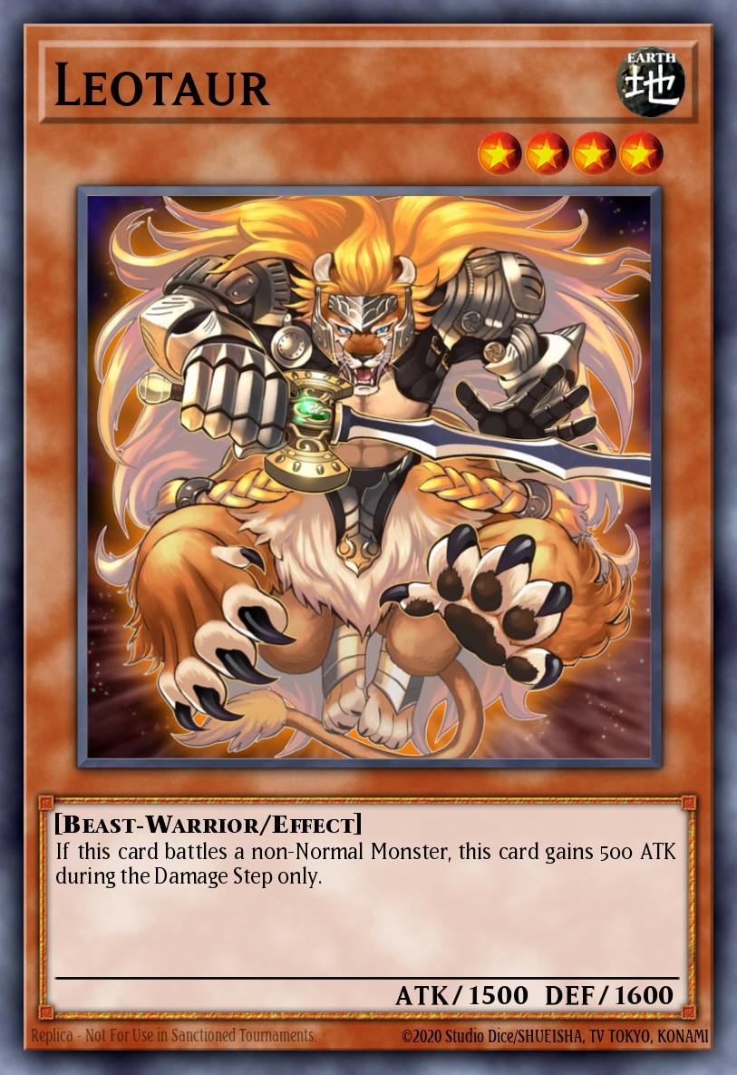 Leotaur Yu-Gi-Oh card