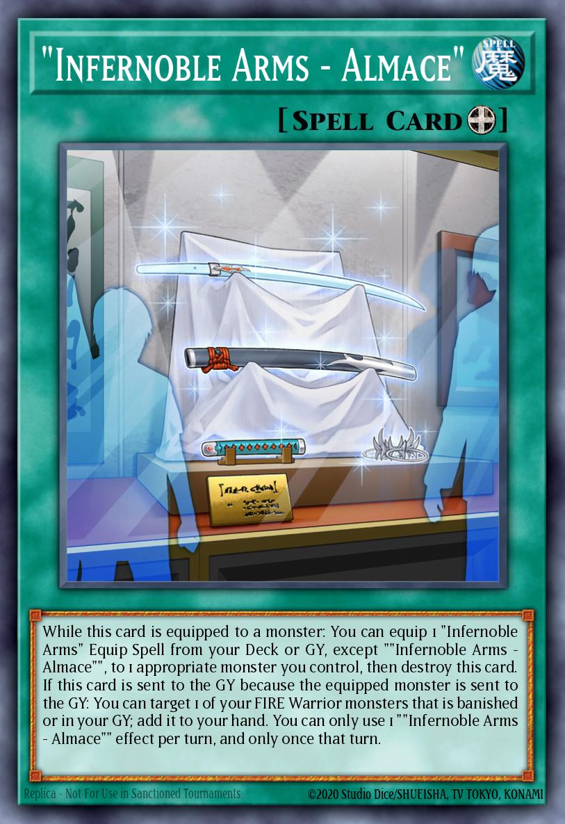 "Infernoble Arms - Almace" Yu-Gi-Oh card