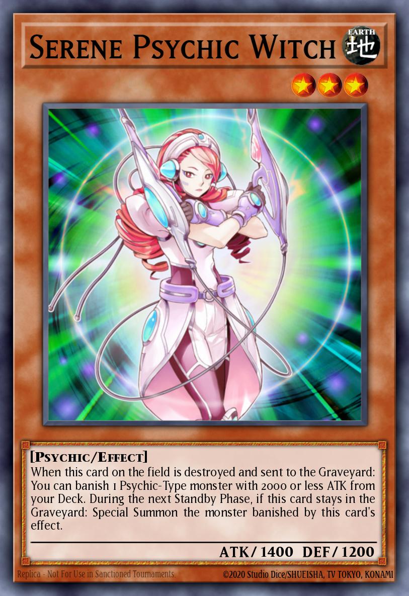 Serene Psychic Witch Yu-Gi-Oh card