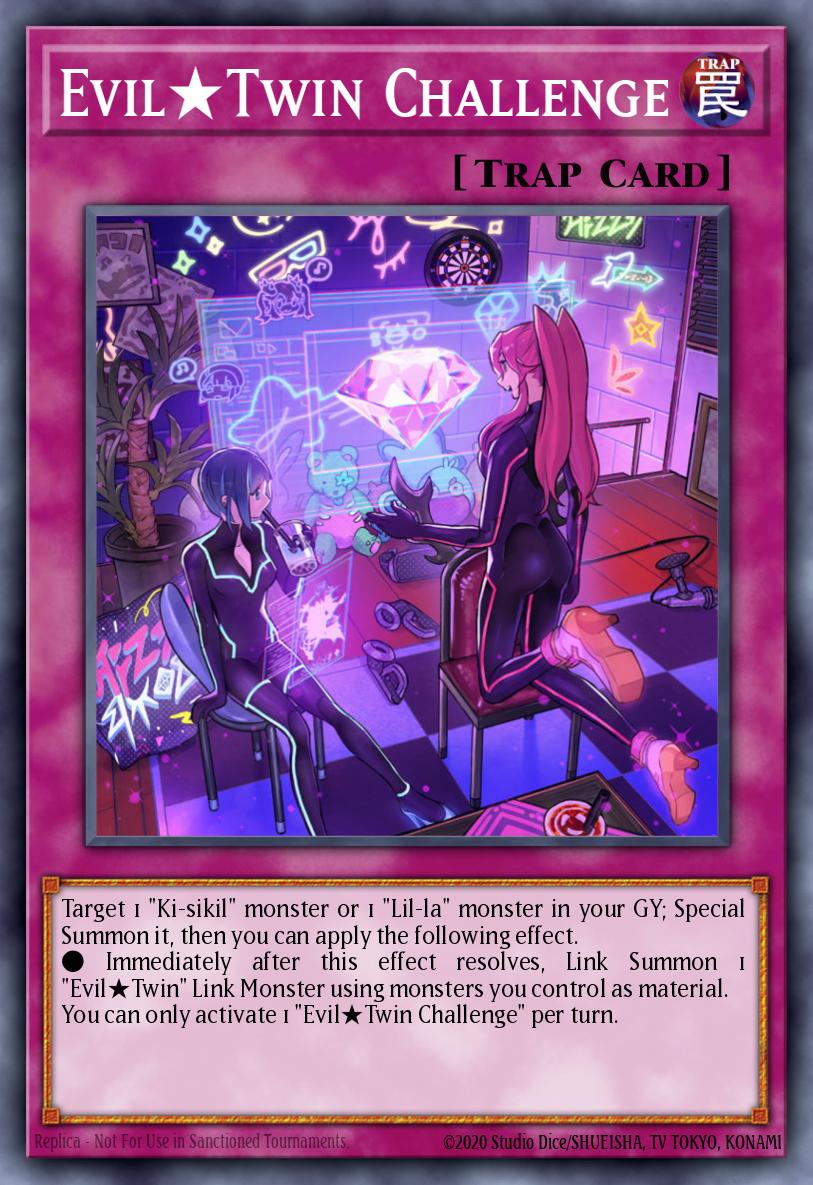 Evil★Twin Challenge Yu-Gi-Oh card