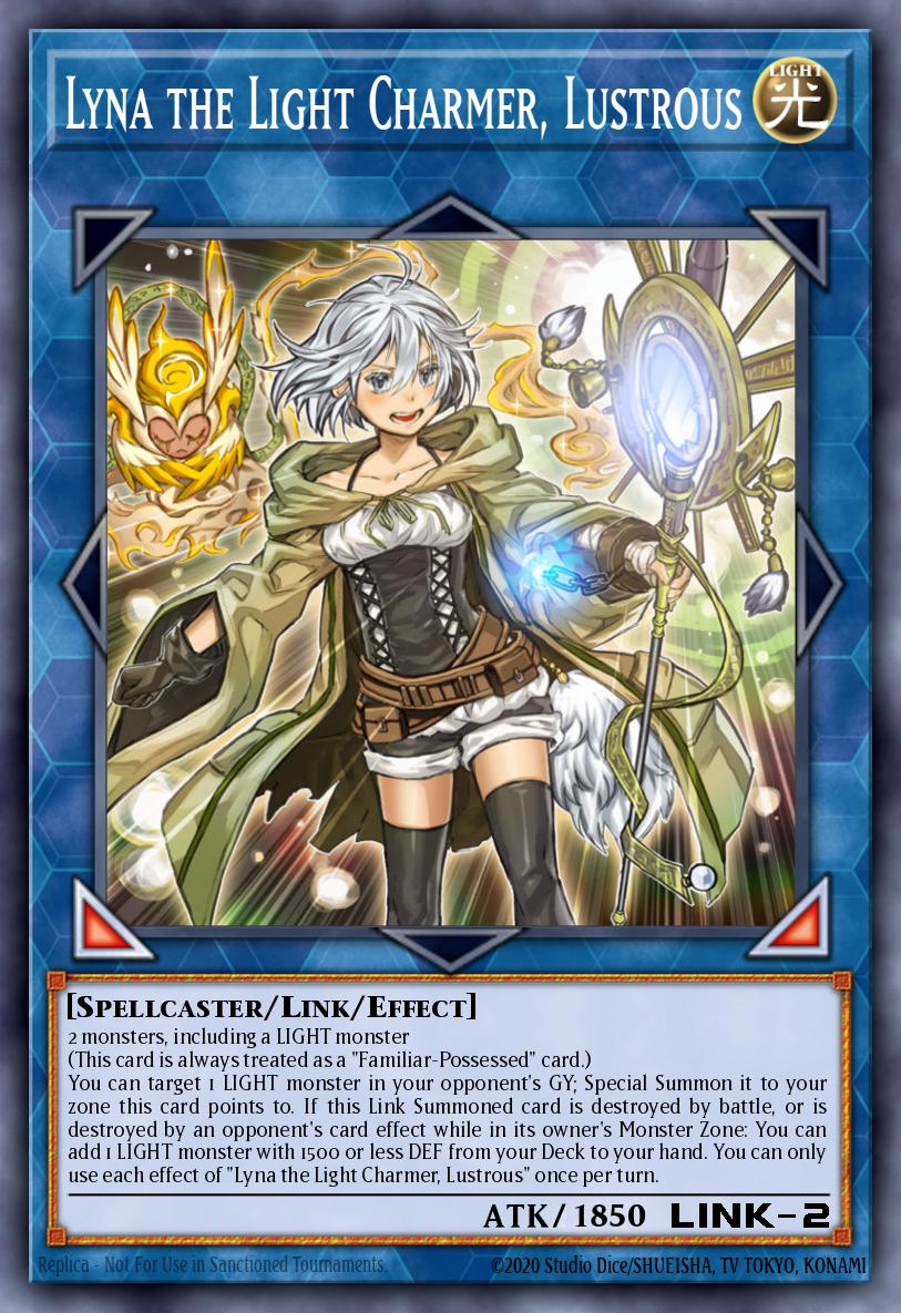 Lyna the Light Charmer, Lustrous Yu-Gi-Oh card