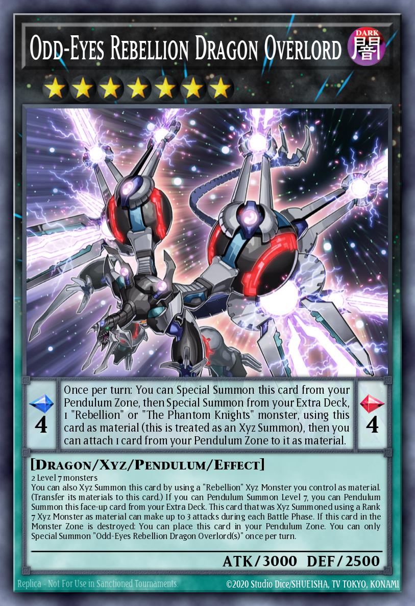 Odd-Eyes Rebellion Dragon Overlord Yu-Gi-Oh card