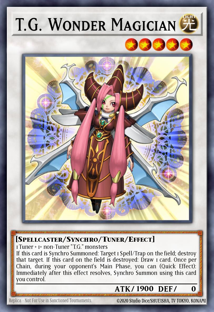 T.G. Wonder Magician Yu-Gi-Oh card