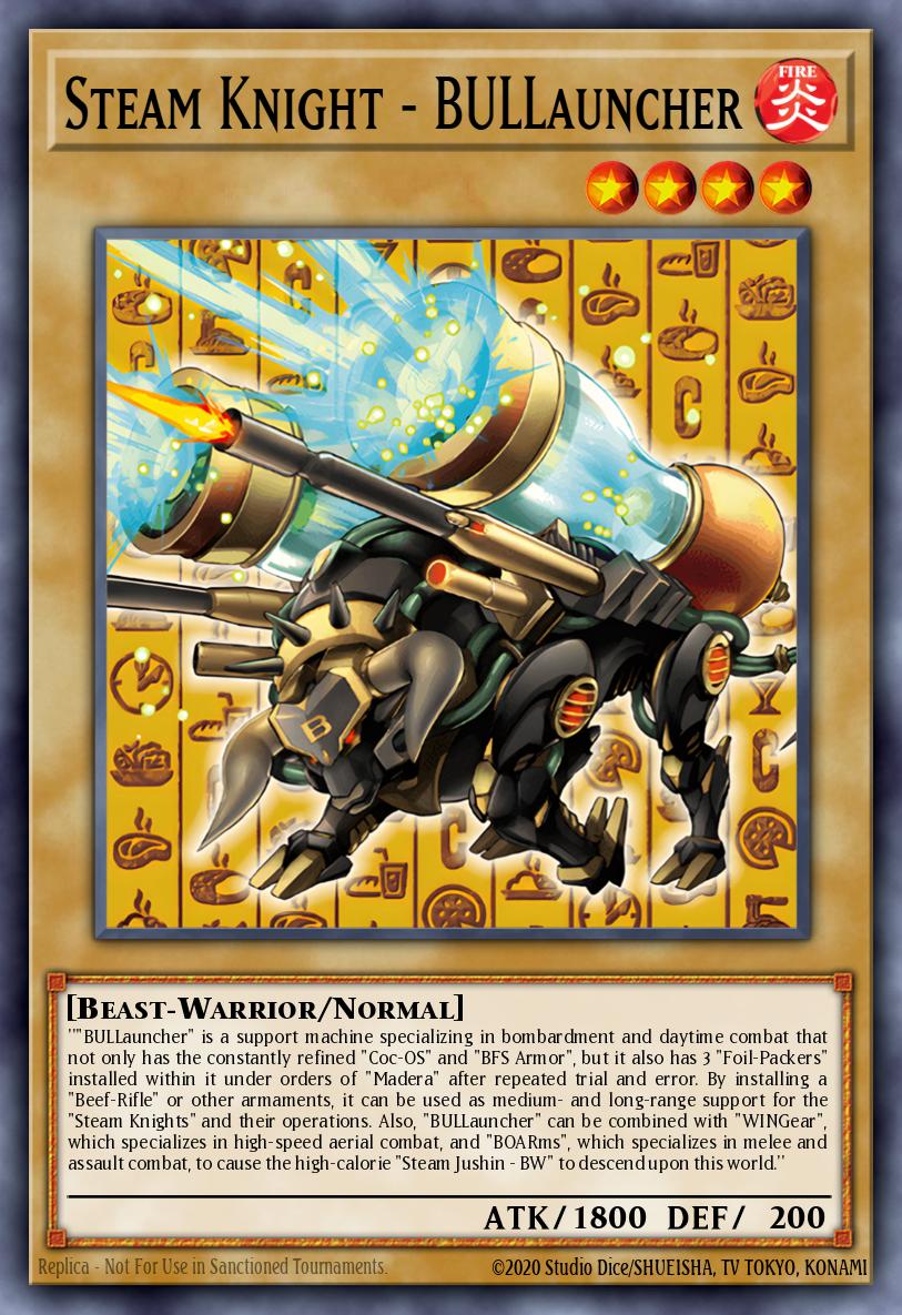 Steam Knight - BULLauncher Yu-Gi-Oh card