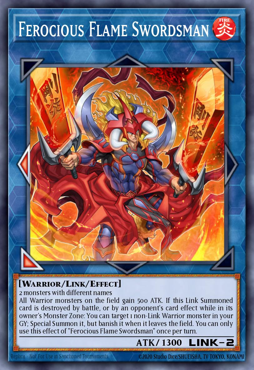 Ferocious Flame Swordsman Yu-Gi-Oh card
