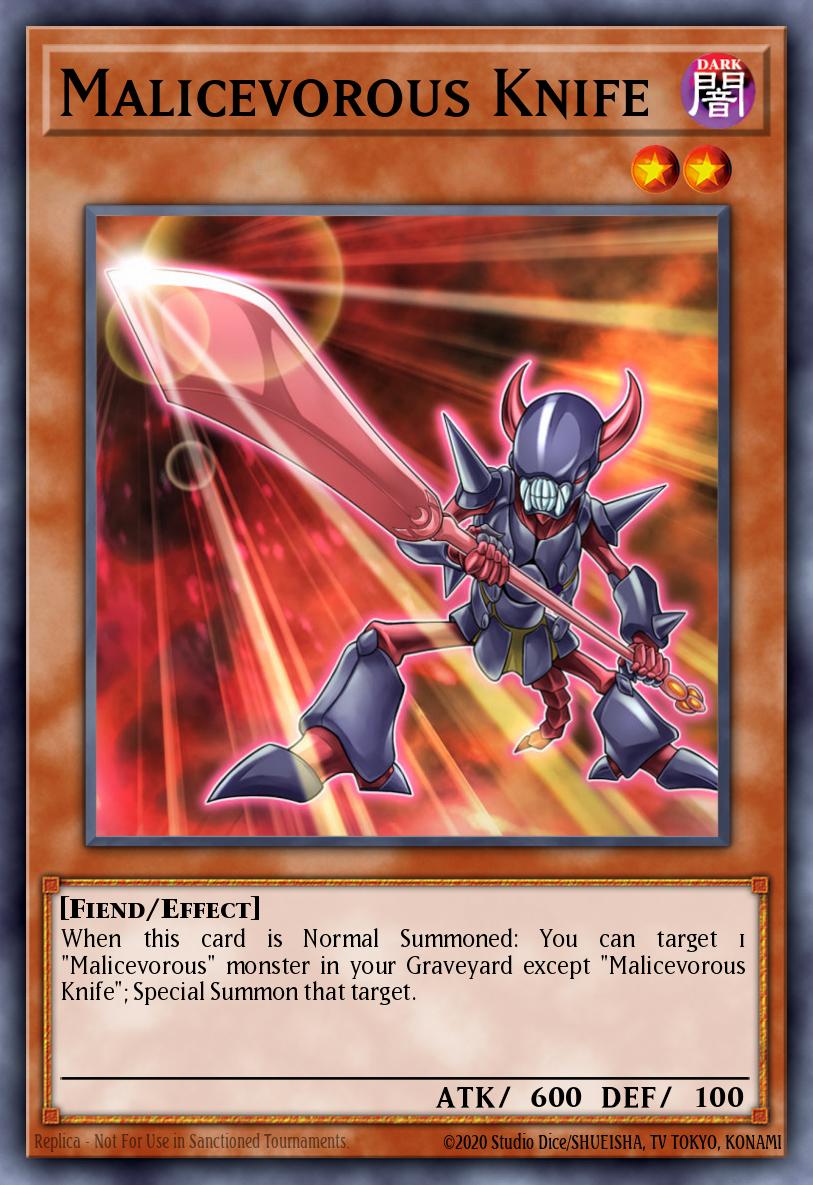 Malicevorous Knife Yu-Gi-Oh card
